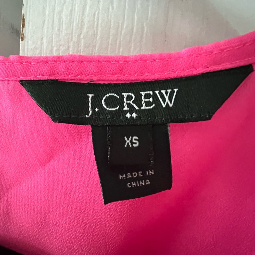 JCrew Blouse - Gently worn size - XS - fits more like a small, bright pink